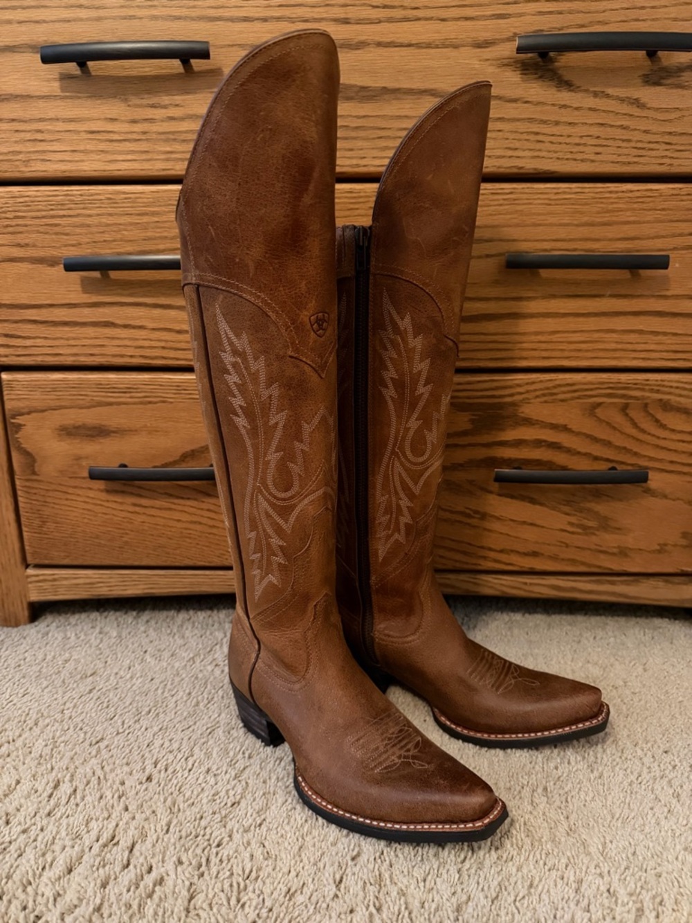 Worn Once! Ariat Women's Murrieta Knee-High Leather Cowboy Boots Size 7